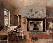 Frederick Mccubbin Kitchen at the old King Street Bakery Sweden oil painting artist